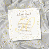 50ste huwelijksjubileum leuke weetjes servetten