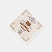 50ste huwelijksverjaardag Vintage papieren servett Servet (Hoek)