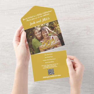 50ste Jubileum All in One Wedding Uitnodiging