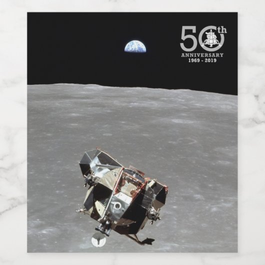 50ste Jubileum, Apollo 11 Mission Moon Landing: Wijn Etiket (Enkel label)