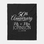 50ste Jubileum ter gelegenheid van het huwelijk - Fleece Deken (Voorkant)