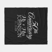 50ste Jubileum ter gelegenheid van het huwelijk - Fleece Deken (Voorkant (Horizontaal))