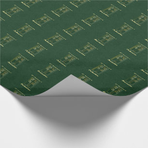 50ste Jubileum van de Ordination Green Leather Kij Cadeaupapier