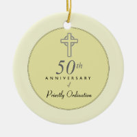 50ste Jubileum van de priester met ingegraveerd kr
