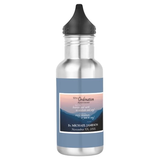 50ste Jubileum van Orde gefeliciteerd Waterfles (Links)