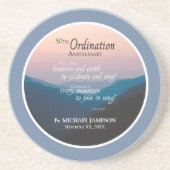 50ste Jubileum van Orde gefeliciteerd Zandsteen Onderzetter (Voorkant)