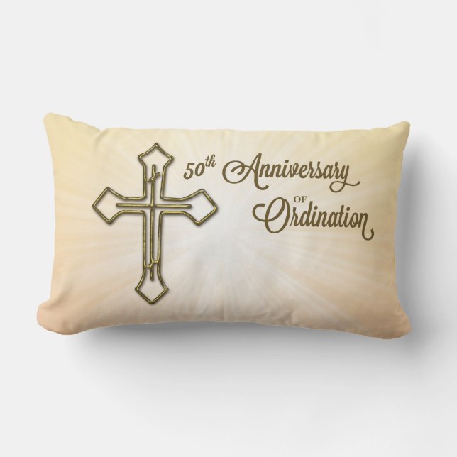 50ste Jubileum van Ordination, Gold Cross op Star Kussen (Voorkant)