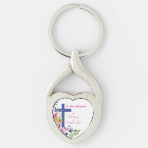 50ste Jubileum van Religious Life Metal Sleutelhan Sleutelhanger