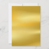 50ste Jubileum voor bruiloft Greenery Gold Foil Save The Date (Achterkant)