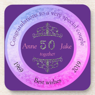 50ste Jubileum voor weddenschappen Gifts for Coupl Bier Onderzetter