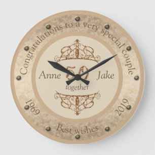 50ste Jubileum voor weddenschappen Gifts for Coupl Grote Klok
