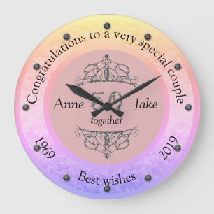 50ste Jubileum voor weddenschappen Gifts for Coupl Grote Klok