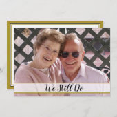 50ste trouwdag We Doen het Nog Steeds Foto Kaart (Voorkant / Achterkant)