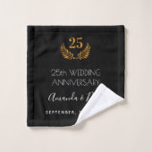 50ste trouwdag, zwarte baard bad handdoek (Wasdoekje)