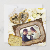 50ste trouwjubileum Gouden Hart Hanger Frame Kaart (Voorkant)