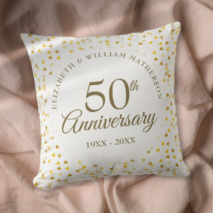 50ste trouwjubileum Gouden Harten Kussen