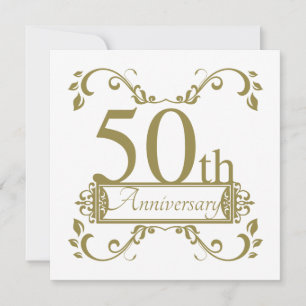 50ste trouwjubileum kaart