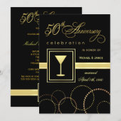 50ste trouwjubileum viering - Modern Kaart (Voorkant / Achterkant)