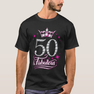 50ste verjaardag 50 en fantastische dames t-shirt