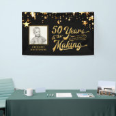 50ste verjaardag 50 JAAR IN HET MAKEN VAN Gouden S Spandoek (Beurs)