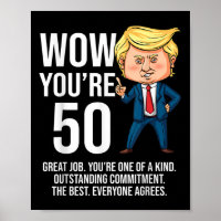 50ste verjaardag 50 jaar oude grappige Trump Repub