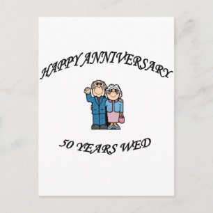 50ste. VERJAARDAG Briefkaart