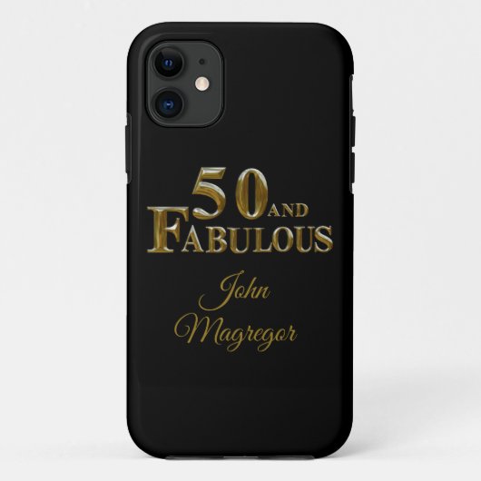 50ste verjaardag  Case-Mate iPhone case (Achterkant)