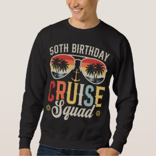 50ste verjaardag Cruise Squad Familie Matching Man Trui