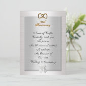 50ste verjaardag Eetuitnodiging elegant Kaart (Staand voorkant)