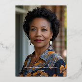 50ste verjaardag feest Folie uitnodiging (Achterkant)