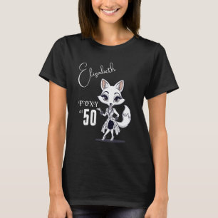 50ste verjaardag   Foxy bij 50 Black T-shirt