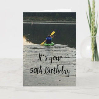 **50ste VERJAARDAG** GA UIT-DOE WAT JE GELUKKIG MA Kaart