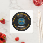 50ste verjaardag gekrabbeld servetten (Insitu)