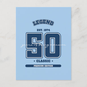 50ste verjaardag gesticht 1974 briefkaart