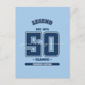 50ste verjaardag gesticht in 1974 briefkaart (Voorkant)