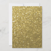 50ste verjaardag | Gouden Glitters Kaart (Achterkant)
