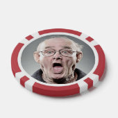 50ste verjaardag Grappige Custom Photo Poker Chips (Enkel)