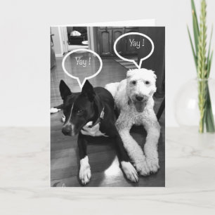 **50ste** VERJAARDAG HUMOR VAN EEN PAAR PUPS Kaart