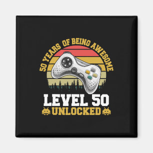 50ste verjaardag jaar Geweldige videogamer ontgren Magneet