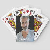 50ste verjaardag jongens man hallo 50 pokerkaarten (Achterkant)