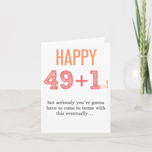 50ste verjaardag Kaart Grappig (Voorkant)