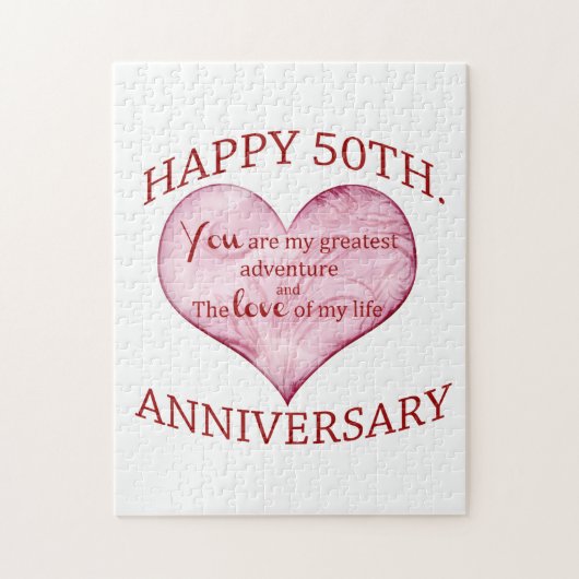 50ste. Verjaardag Legpuzzel (Verticaal)