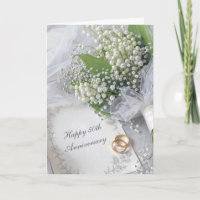 50ste verjaardag Lelietje-van-dalen Boeket
