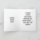 50ste VERJAARDAG LOGICA Kaart (Binnen)