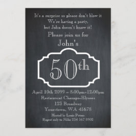 50ste,Verjaardag Man,Feest Man,elke leeftijd,Krijt Kaart