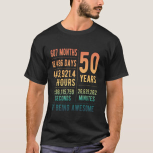 50ste verjaardag Mannen & vrouwen Grappig 50 jaar  T-shirt