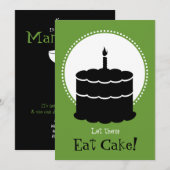 50ste verjaardag - Margarita vs Cake Kaart (Voorkant / Achterkant)