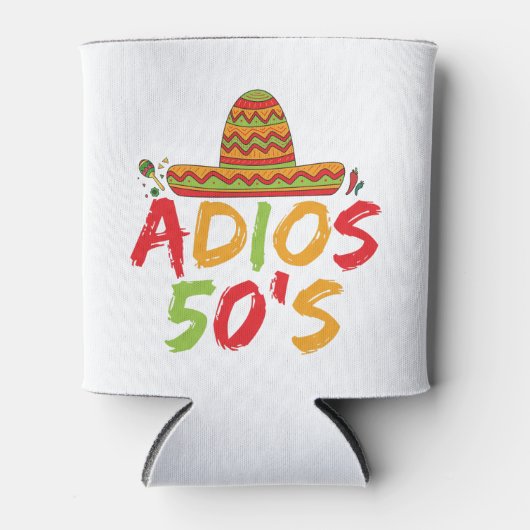 50ste verjaardag Mexicaans Feest Cinco de Mayo Fie Blikjeskoeler (Voorkant)