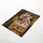 50ste verjaardag Modern Folie Uitnodiging (Gedraaid)