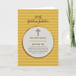 50ste verjaardag priesterwijding - Iedere geesteli Kaart